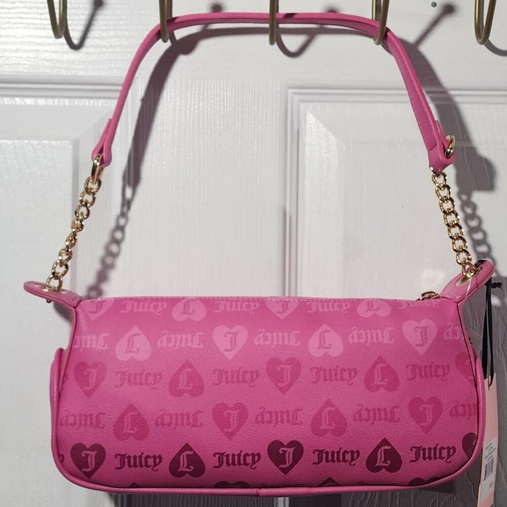 Juicy Couture Hot Pink Girls Just Wanna Have Fun Shoulder Bag - Picture 5 of 5